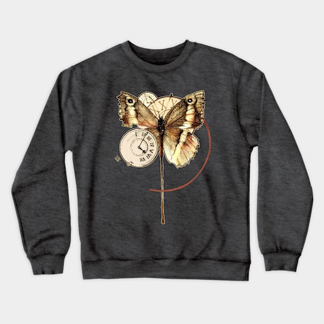 Butterfly clocks Crewneck Sweatshirt by Hittouch